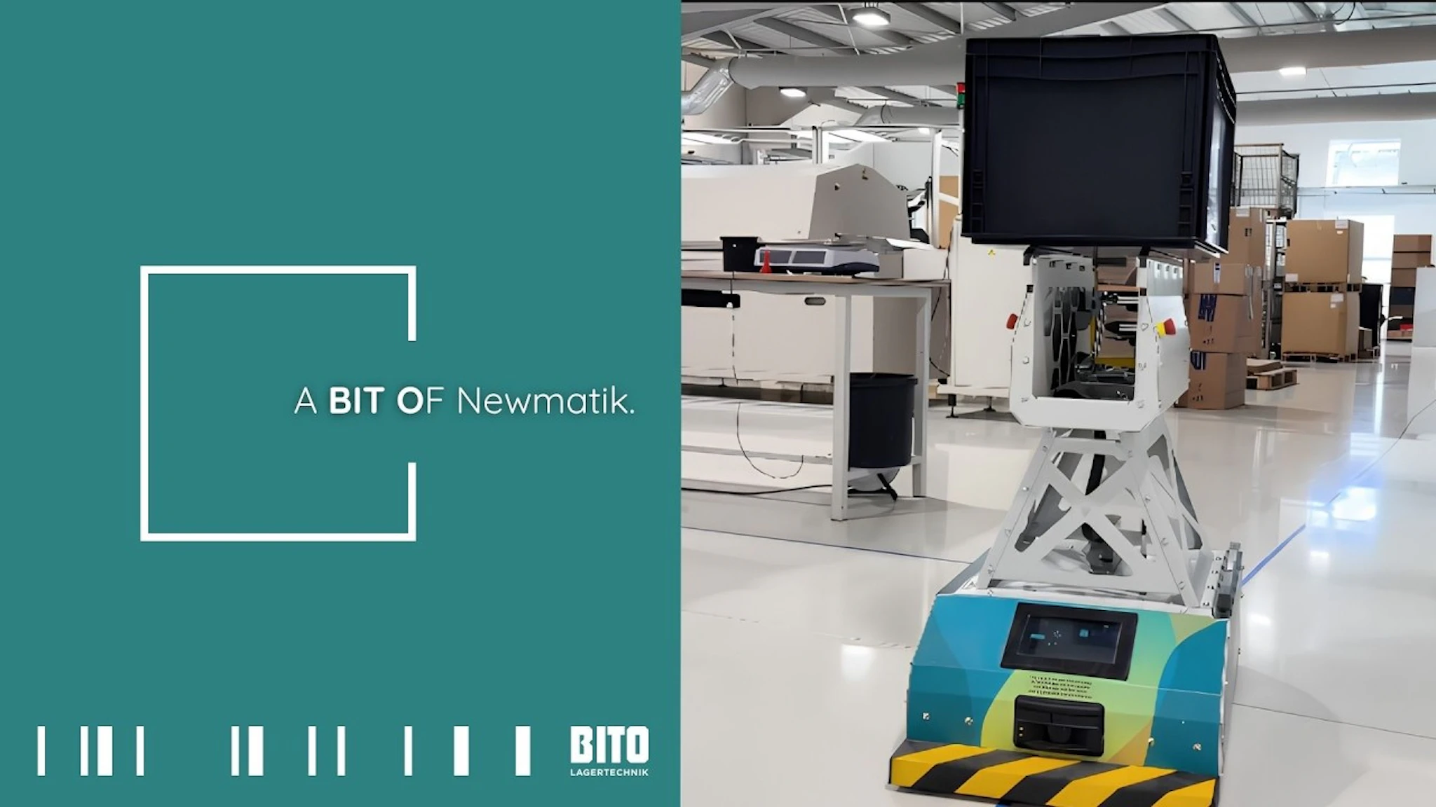 BITO LEO AGV bei Newmatik | BITO Lagertechnik BITO LEO AGV bei Newmatik | BITO Lagertechnik